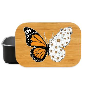 Butterfly Daisies - Lunch Box - black - Front