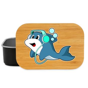 Musique casque Delfin - Boîte à goûter - noir - Devant