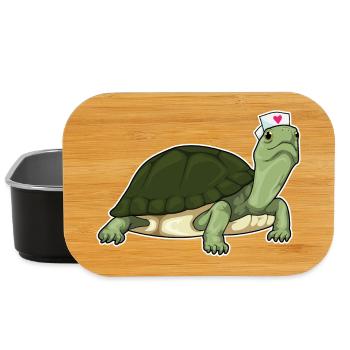 Schildkröte Krankenschwester - Lunch Box - Schwarz - Vorne