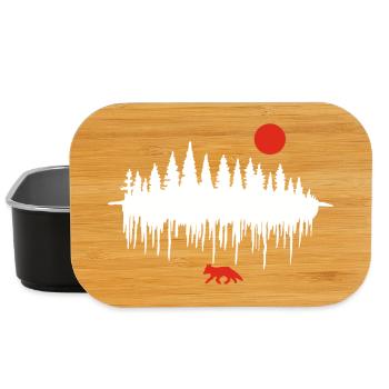 The Call of the Forest (white) - Lunch Box - black - Front