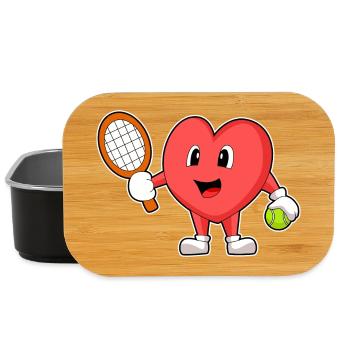 Raquette de tennis Heart Tennis - Boîte à goûter - noir - Devant