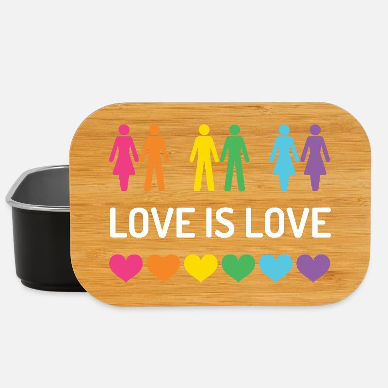 Pride Month LGBT - Liebe ist Liebe - Lunch Box - Schwarz