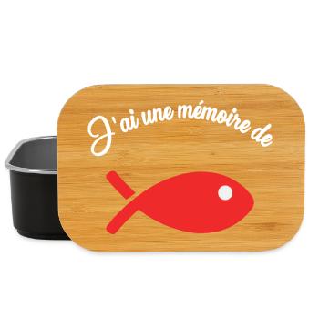 POISSON. HUMOUR - Boîte à goûter - noir - Devant