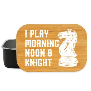 Je joue à Morning Noon & Knight - Boîte à goûter - noir - Devant