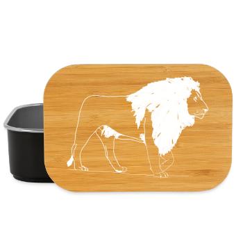 Lion - Lunch Box - black - Front
