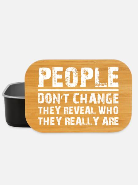 people don't change funny - Lunch Box - Schwarz