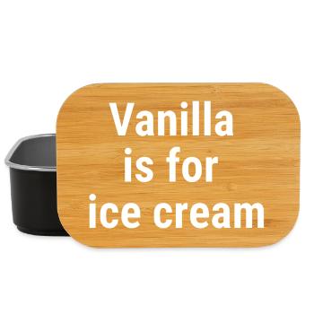 Vanilla is for cream White - Lunch Box - black - Front