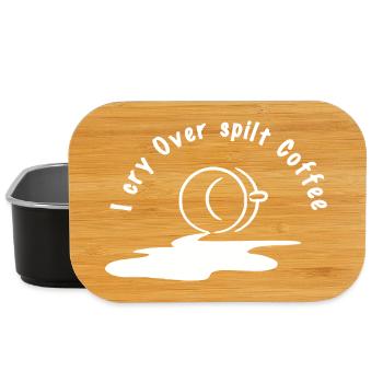 Kosmischer Mond Kaffee Design - Lunch Box - Schwarz - Vorne