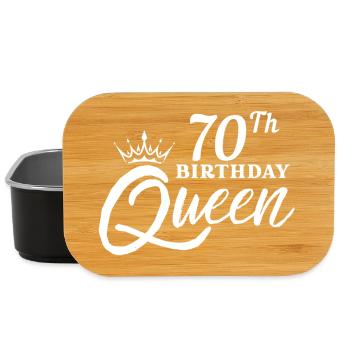 Reine du 70e anniversaire - Boîte à goûter - noir - Devant