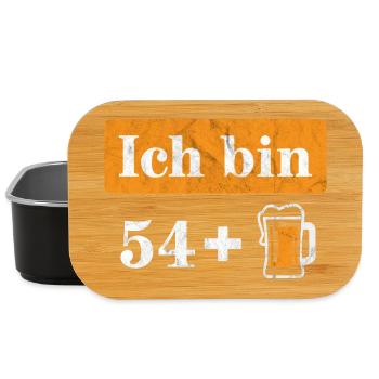 I'm 54 plus beer 55th birthday - Lunch Box - black - Front