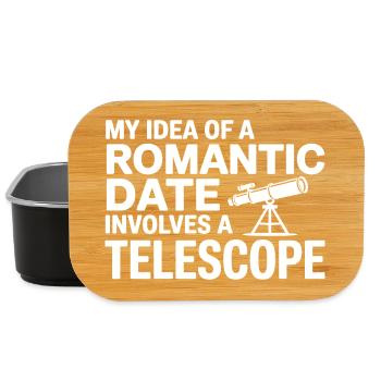 Journal romantique de télescope de date - Boîte à goûter - noir - Devant