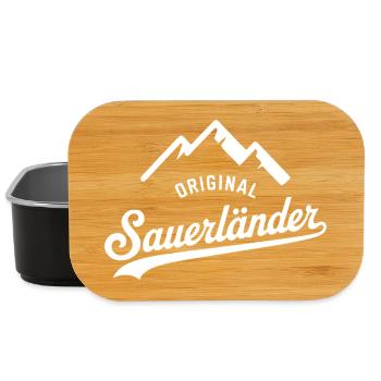 Sauerländer T-Shirt – Stolz, Humor & Heimatliebe - Lunch Box - Schwarz - Vorne