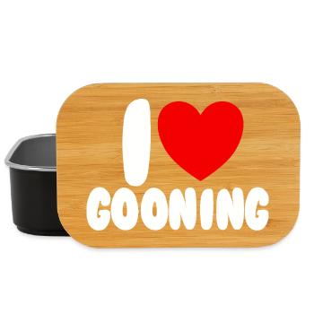 Ich liebe Gooning. Ich liebe Gooning. - Lunch Box - Schwarz - Vorne