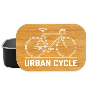 Cycle urbain, Line Art - Boîte à goûter - noir - Devant