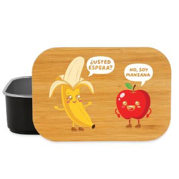 Lustige Spanischlehrerin der Maestra-Schule - Lunch Box - Schwarz - Vorne
