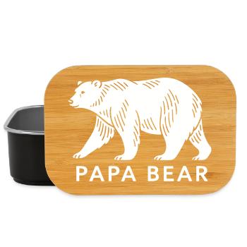 Papa Bear - Lunch Box - Schwarz - Vorne