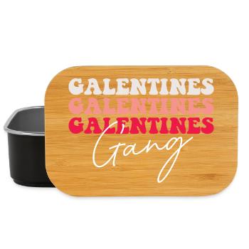 Galentines Galentines Gang Matching Gals Love Vibe - Lunch Box - black - Front