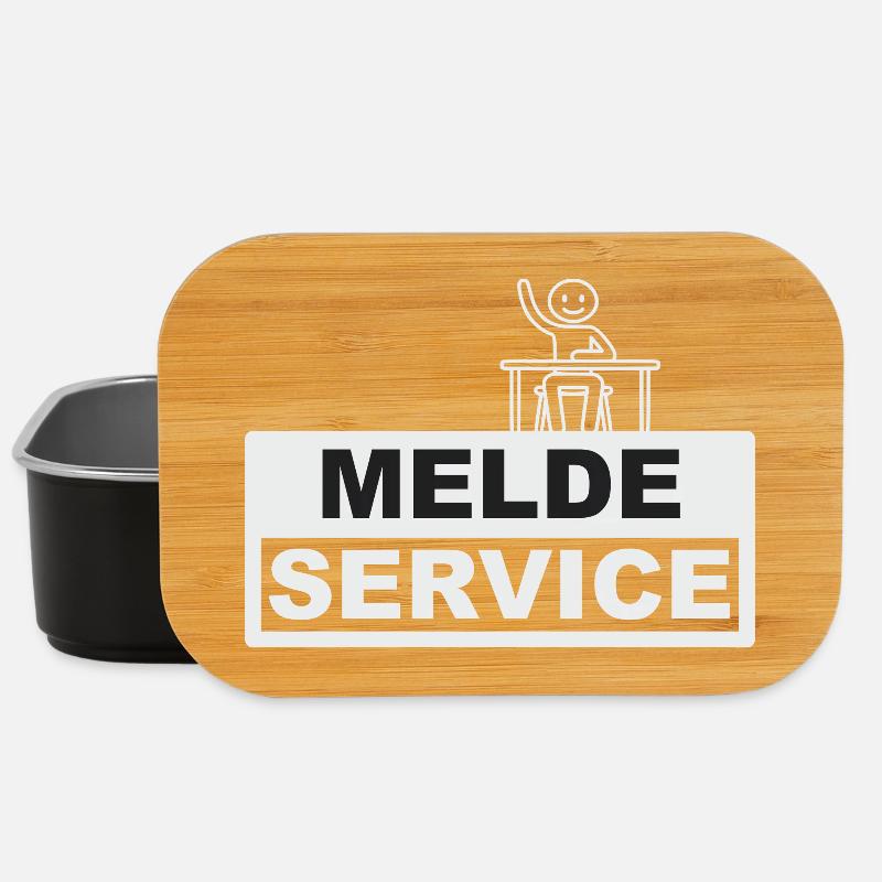 Meldeservice - Schuldienstleister oder Anscheißer - Lunch Box - Schwarz