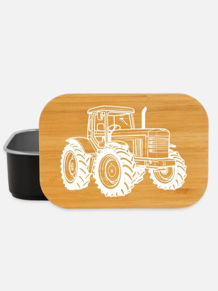 Traktor Symbol Bauer - Lunch Box - Schwarz