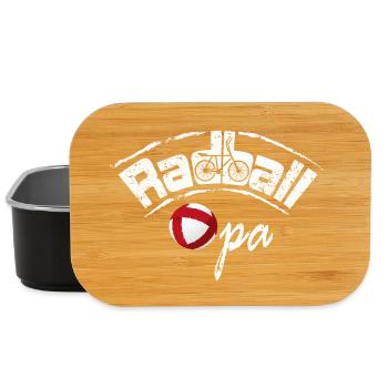 Radball, Cycleball, Hallenradsport, Opa - Lunch Box - Schwarz - Vorne