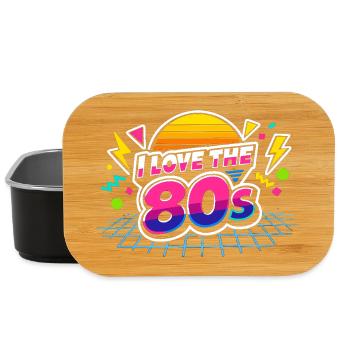 80er Jahre I Love The 80s - Lunch Box - Schwarz - Vorne