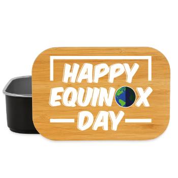 Happy Equinox Day Easter Ostara - Lunch Box - black - Front