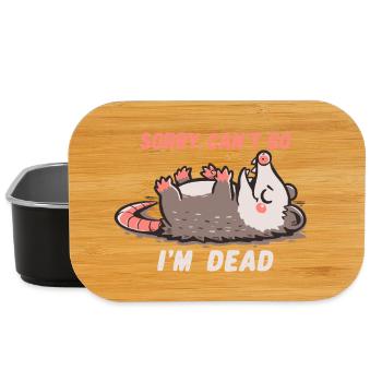 Sorry Can't Go Im Dead - Lunch Box - black - Front