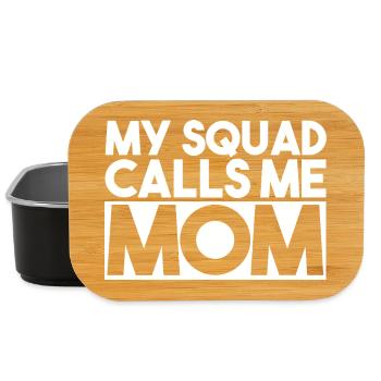 My Squad Calls Me Brother Slogan Typography - Lunch Box - black - Front