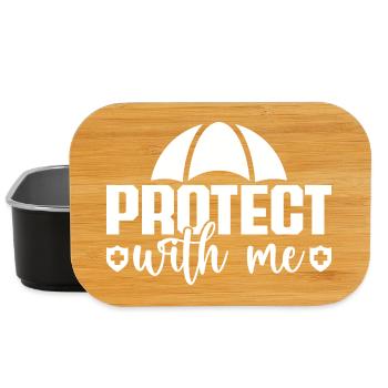 Insurance Agent Costume Protect With Me Medicare - Lunch Box - black - Front