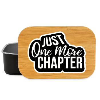 Just One More Chapter Lustig Bücherwurm Lesen Cool - Lunch Box - Schwarz - Vorne