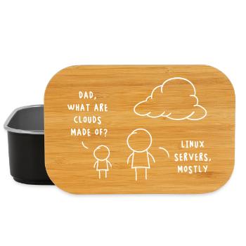 Linux Server Cloud Computing : Drôle de remarque - Boîte à goûter - noir - Devant