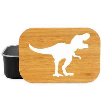 dinosaurier_trex - Boîte à goûter - noir - Devant