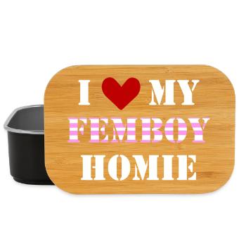 śmieszny napis ziomek femboy - Lunch Box - Schwarz - Vorne