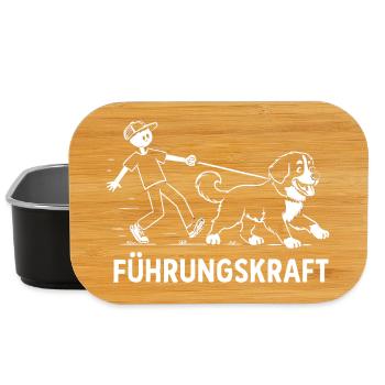 Berner Sennenhund Führungskraft Hundehalter Humor - Lunch Box - Schwarz - Vorne