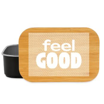 Feel Good / Sad Typography Art - Lunch Box - black - Front