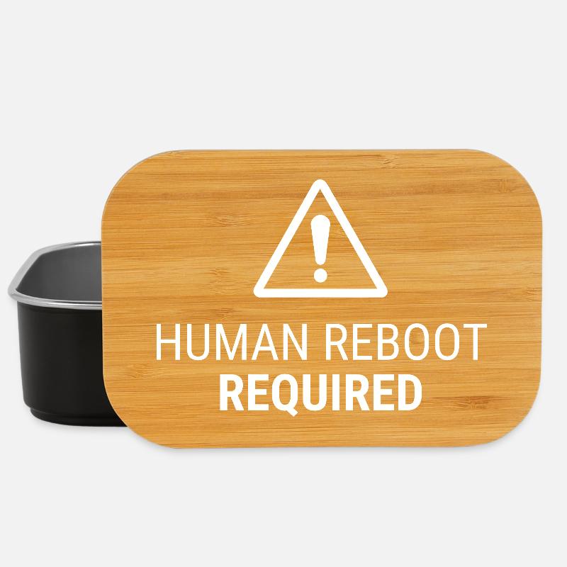 Reboot humain requis – Humour du système nerveux - Boîte à goûter - noir