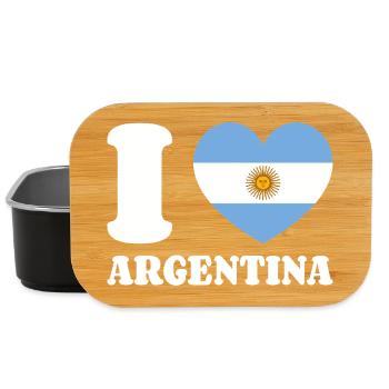 I Love Argentina Argentinien-Liebe Argentinienfan - Lunch Box - Schwarz - Vorne