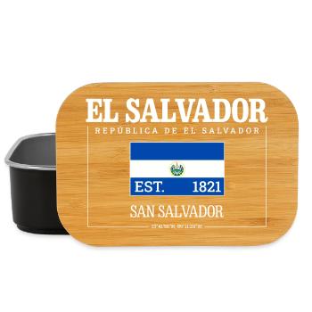 El Salvador Republic Salvadoran El Salvador 1821 - Lunch Box - black - Front