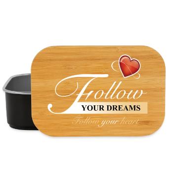 Follow_your_dreams - Boîte à goûter - noir - Devant