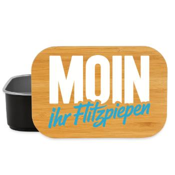 Moin Ihr Flitzpiepen Norddeutsch Hamburg Büro Moin - Lunch Box - Schwarz - Vorne