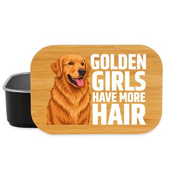 Golden Retriever Golden Girls haben mehr Haare - Lunch Box - Schwarz - Vorne