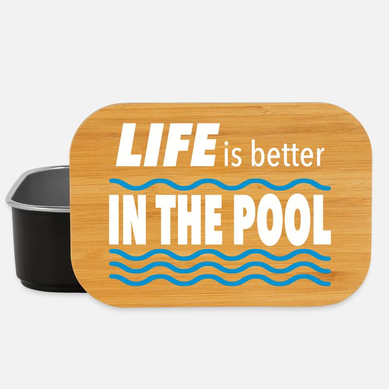 swimming pool - Lunch Box - black