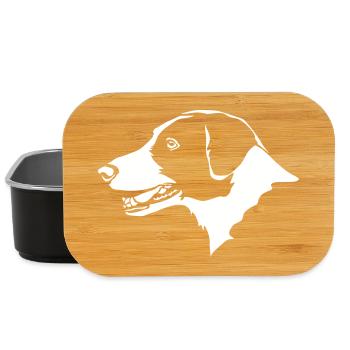 Border Collie Tête « Black Edition » - Boîte à goûter - noir - Devant
