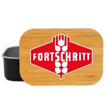 Fortschritt Logo Rot Weiß - Lunch Box - Schwarz - Vorne