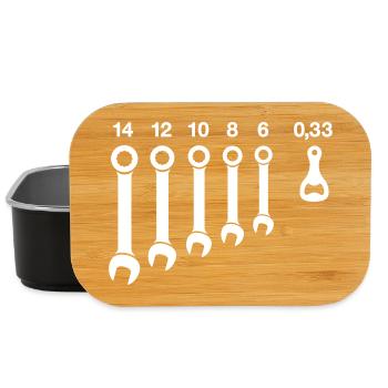 Beer Bottle Opener Wrench Tools - Lunch Box - black - Front