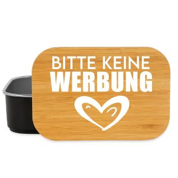 Bitte keine Werbung - Briefkasten - Lunch Box - Schwarz - Vorne