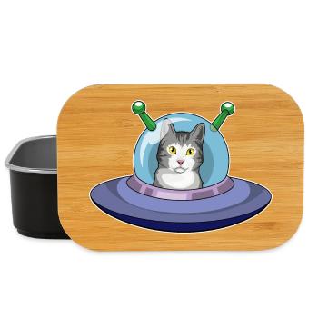 Vaisseau spatial Chat Espace - Boîte à goûter - noir - Devant