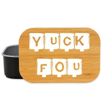 YUCK FOU - blanc - Boîte à goûter - noir - Devant