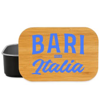 Bari Italia Lettering Blue - Lunch Box - black - Front