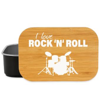 I LOVE ROCK 'N' ROLL - Lunch Box - black - Front